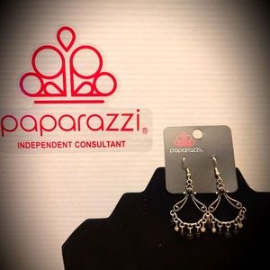 Silver & Black Earrings